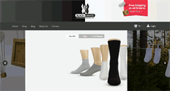 Desktop Screenshot of blackandwhitesocks.com